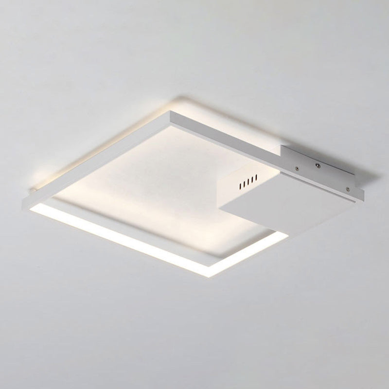 Square Semi Flush Mount Leuchte Einfachheit Acryl Decke Flush Mount für Wohnzimmer