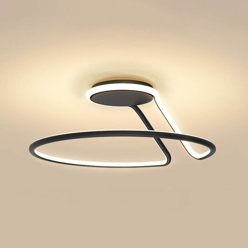 Luci a LED a soffitto semi a filo circolare moderno semifulco acrilico moderno