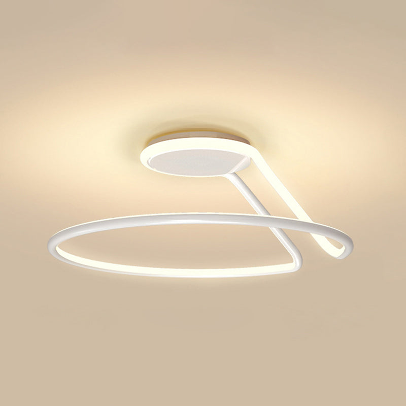 Luci a LED a soffitto semi a filo circolare moderno semifulco acrilico moderno