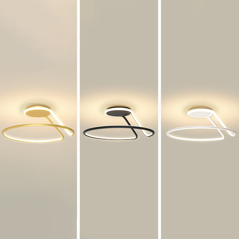 Luci a LED a soffitto semi a filo circolare moderno semifulco acrilico moderno