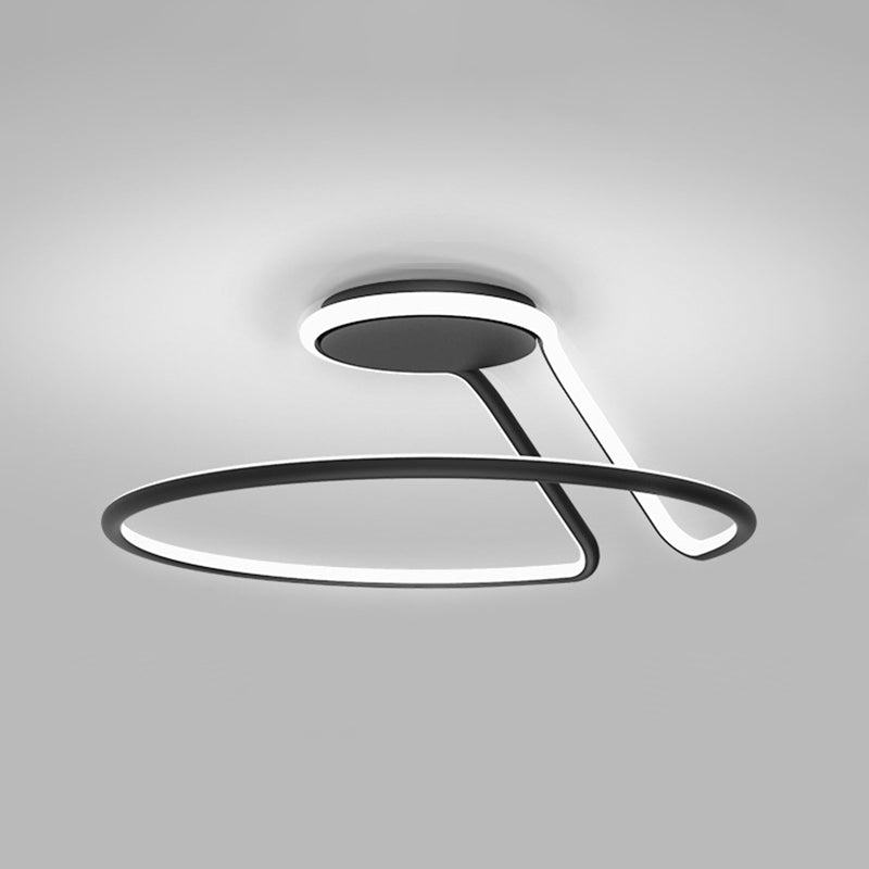 Luci a LED a soffitto semi a filo circolare moderno semifulco acrilico moderno