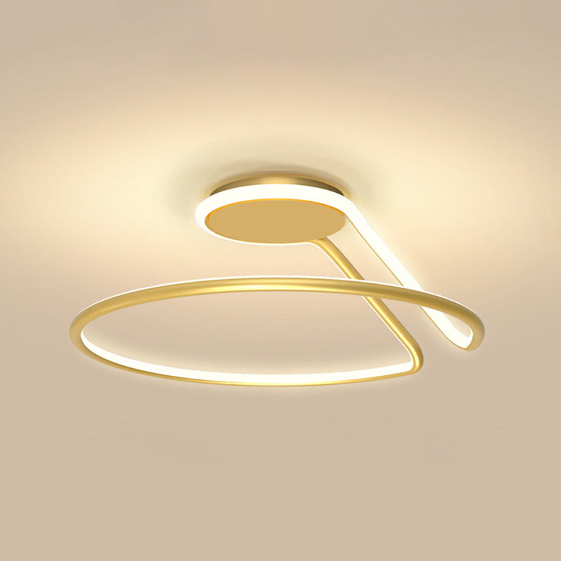 Luci a LED a soffitto semi a filo circolare moderno semifulco acrilico moderno