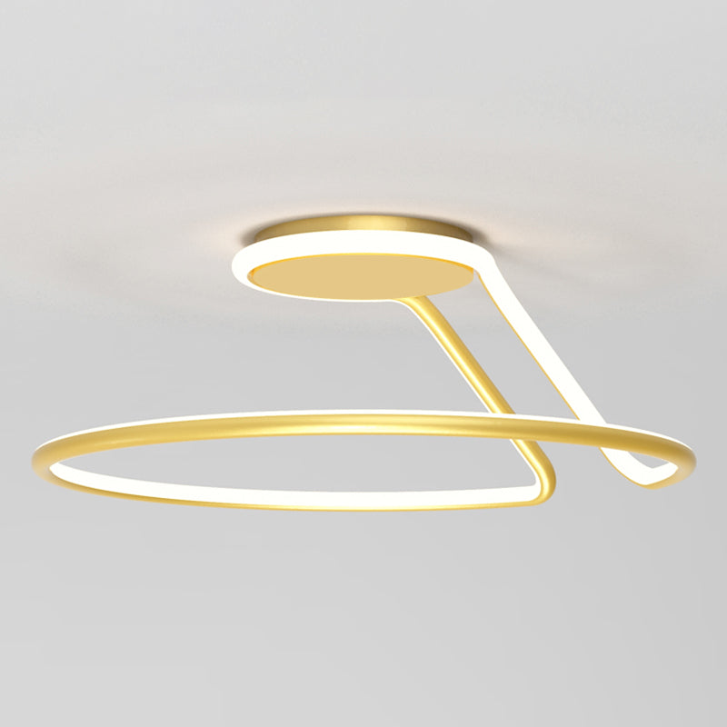 Luci a LED a soffitto semi a filo circolare moderno semifulco acrilico moderno