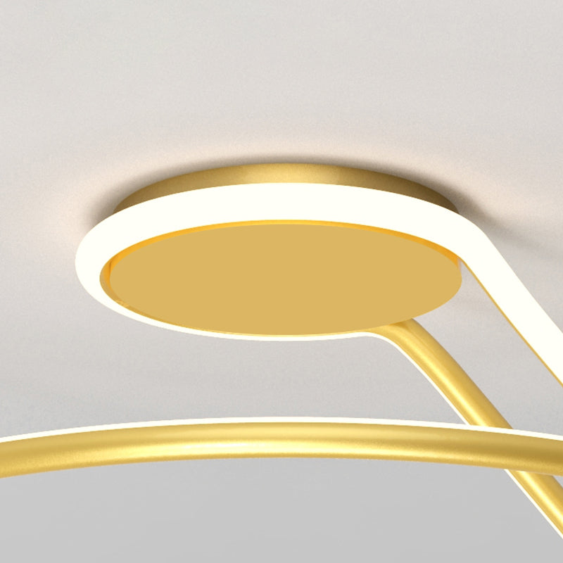 Luci a LED a soffitto semi a filo circolare moderno semifulco acrilico moderno