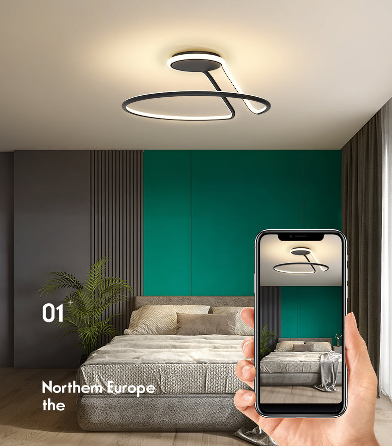 Circular Semi Flush Mounted Plafond Light