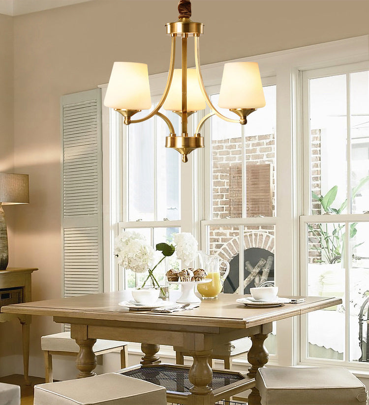 Ammulance courbée post-moderne suspendue Livre clair du plafond en verre blanc clair Chandelier en or pour le salon