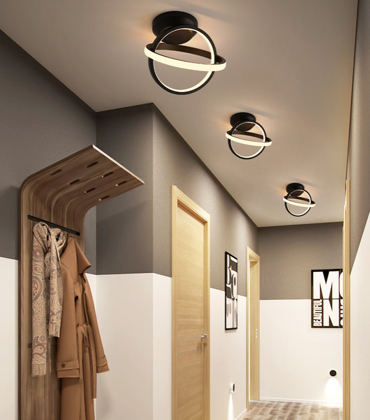 Circle Semi Flush Mount Leuchte ultra-intensive Metall Deckenleuchten für den Flur