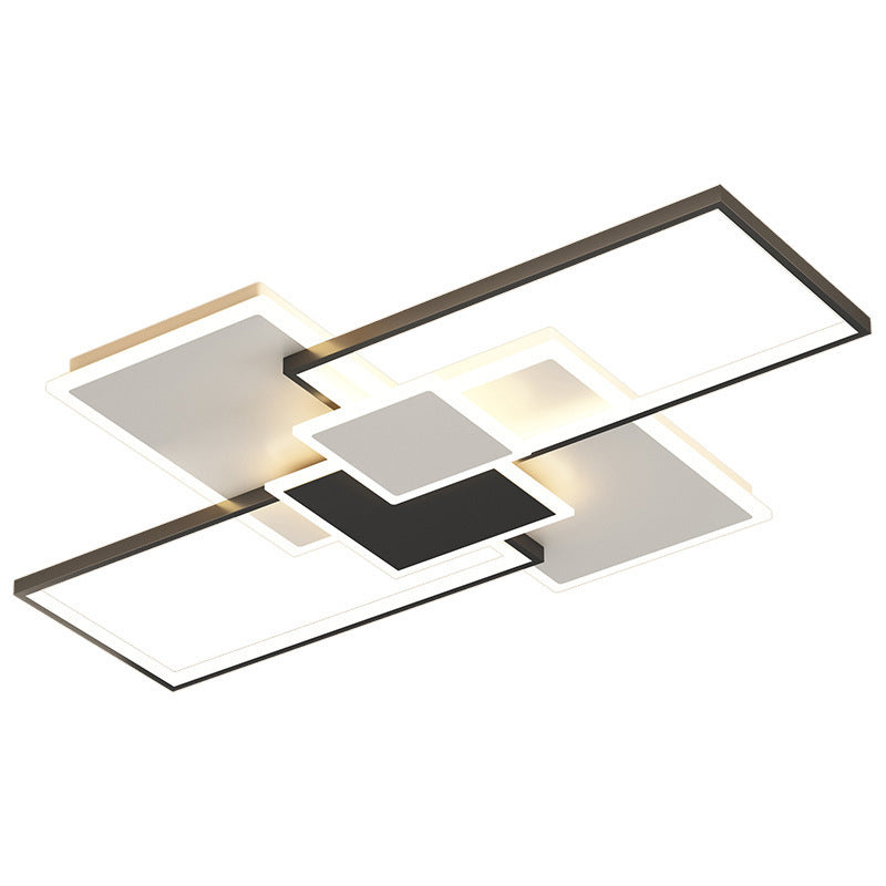 Rectangular Semi Flush Mount Ceiling Fixture Modern Acrylic Semi Flush