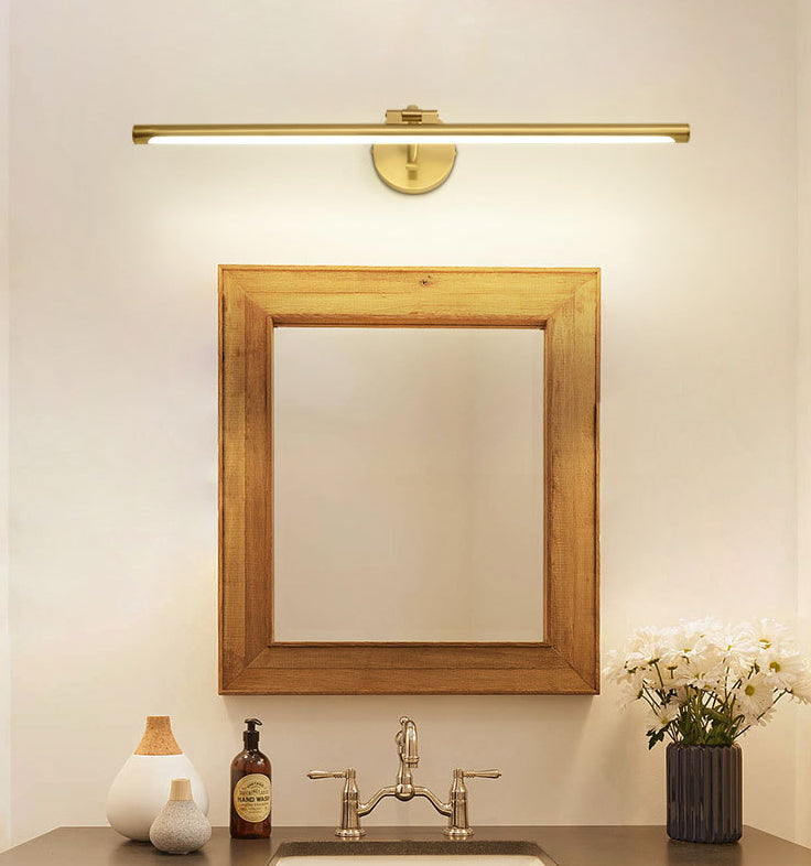 Mobile a specchio ottone retrò luci pareti del bagno luci in metallo tonalità lineare LED Ambient Vanity Lighting