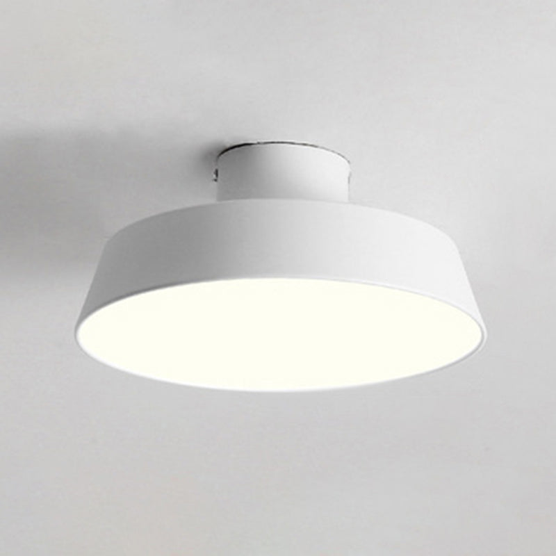 Circle Semi Flush Mounted Ceiling Led Lights Modern Metal Semi Flush