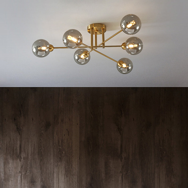 Lampadino sferico a monte a soffitto moderno luce soffitto di vetro moderno