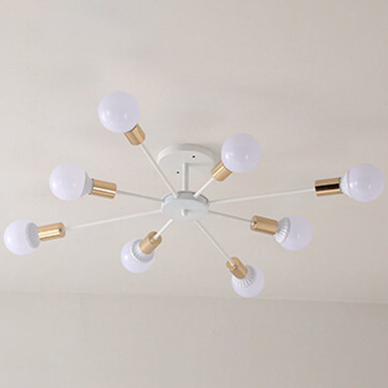 Radial Semi Flush Mount Plafond FixTUret Modern Multi-Head Living Room Bedroom Semi Flush Plafond Lighttures