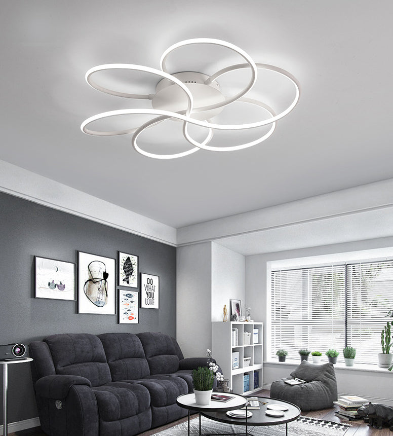 Twist Linear Semi Flush Mount Light moderne Mindicaliste de plafond en métal minimaliste Mount à chasse d'eau pour le couloir