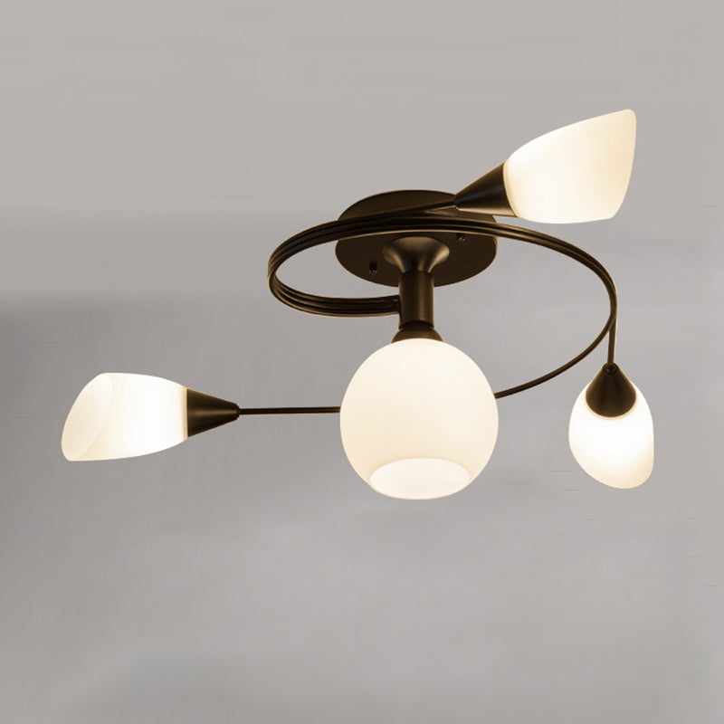 Modern Ceiling Mount Light Fixture Glass Ceiling Light