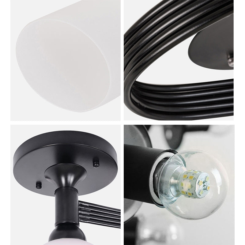 Modern Ceiling Mount Light Fixture Glass Ceiling Light