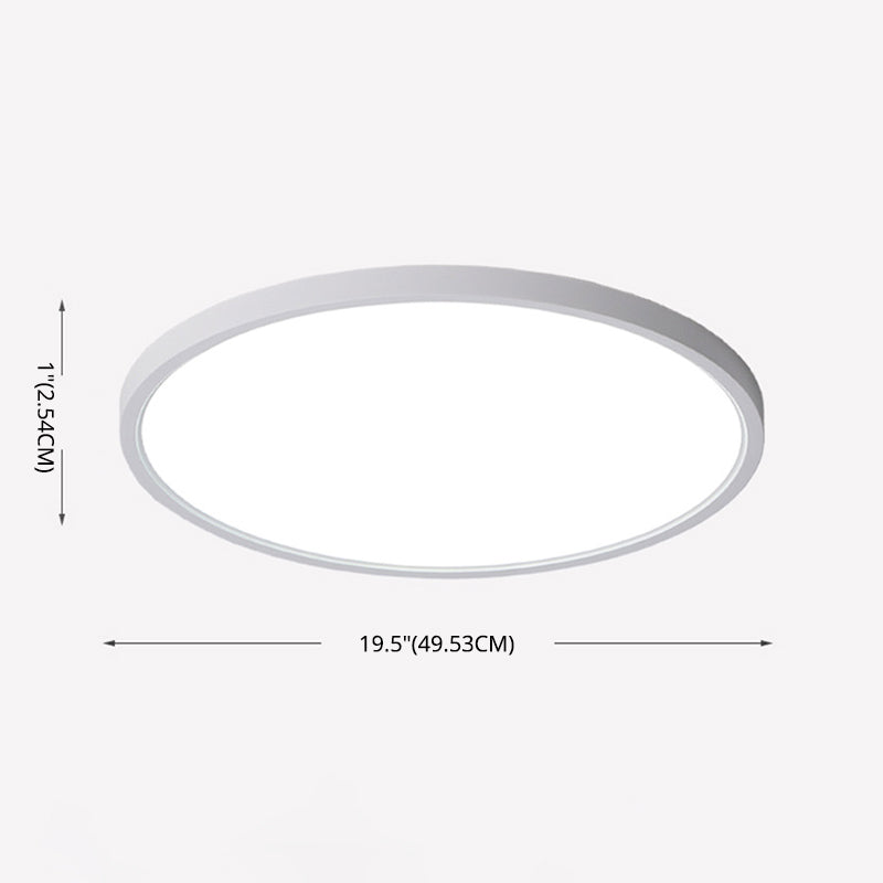 Modern Circular Flush Mount Light Fixtures Acrylic 1 Light Ceiling Lamp