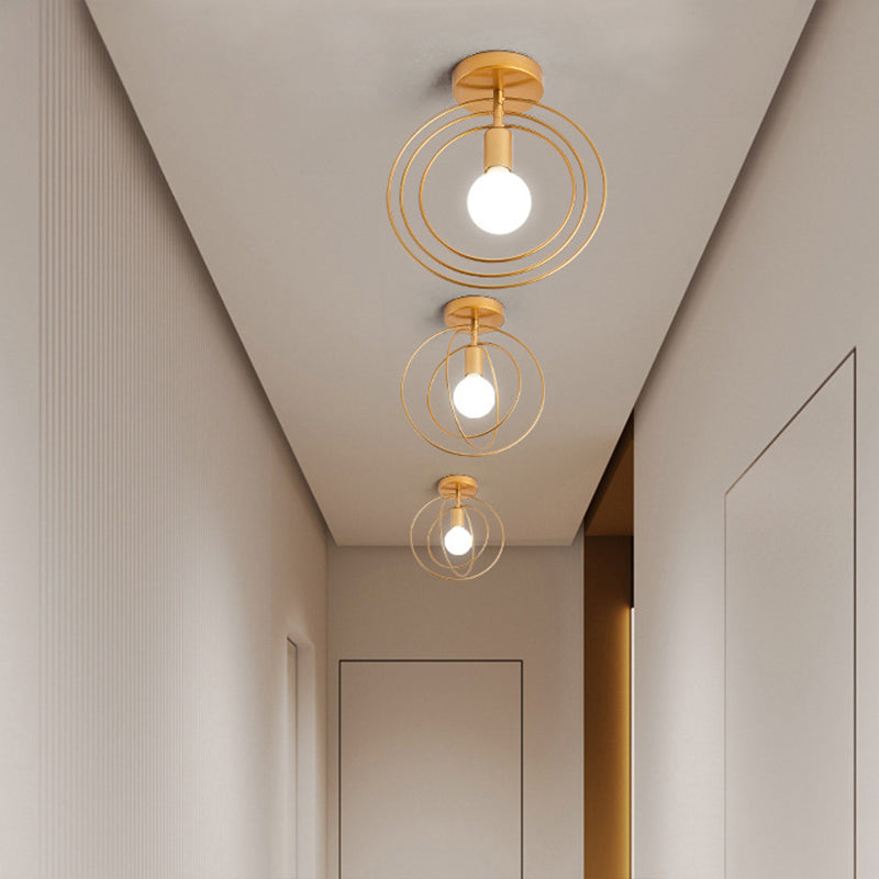 Simpuzzo di metallo rotabile Simplicity Light Bulb Single Bulb Onge Modern Style Aisle Secondo