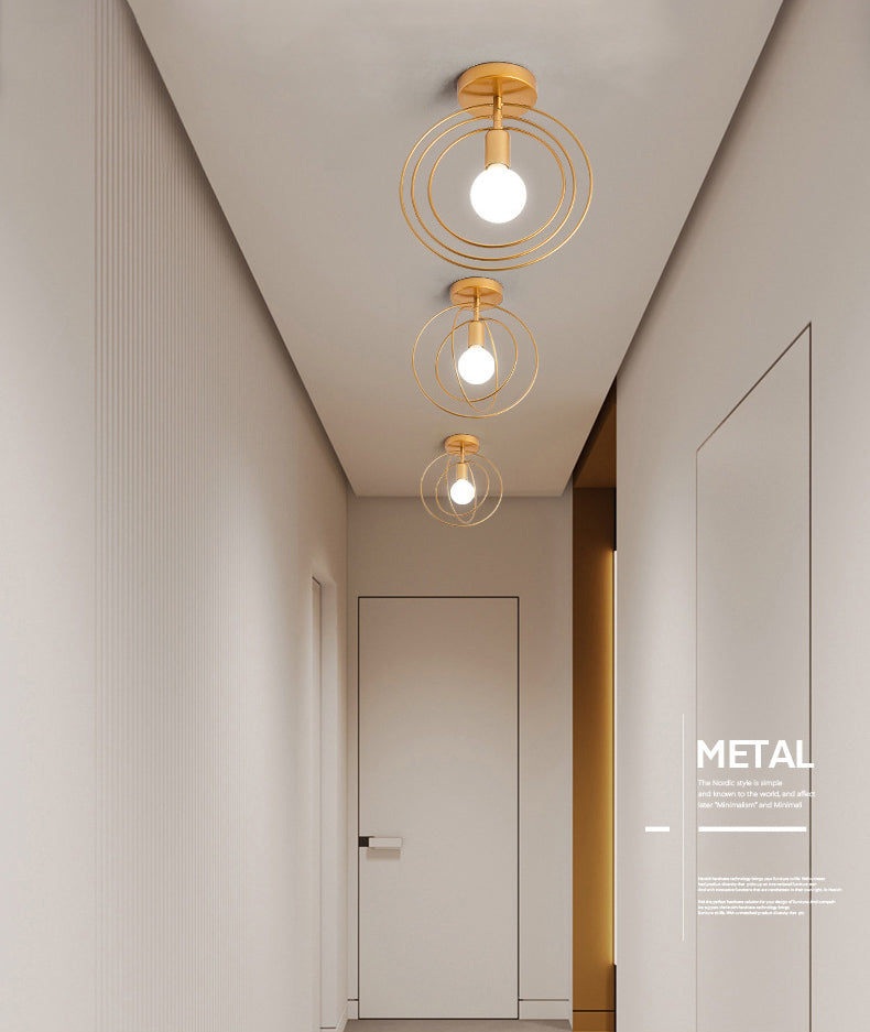 Simpuzzo di metallo rotabile Simplicity Light Bulb Single Bulb Onge Modern Style Aisle Secondo