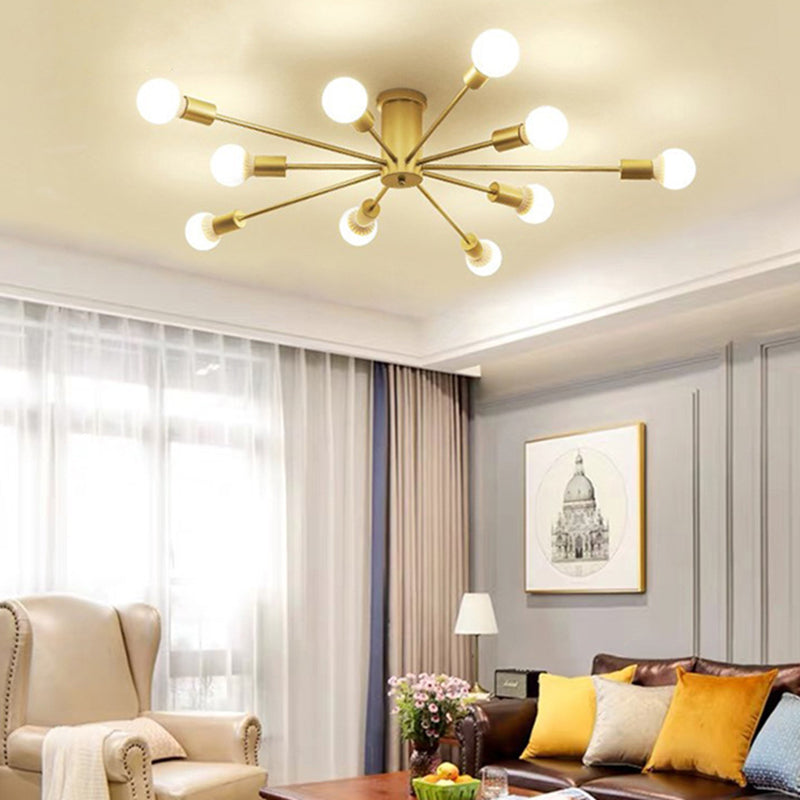 Molecular Styling Minimalism Flush-mount Light Open Bulb Design Living Room Ceiling Lamp