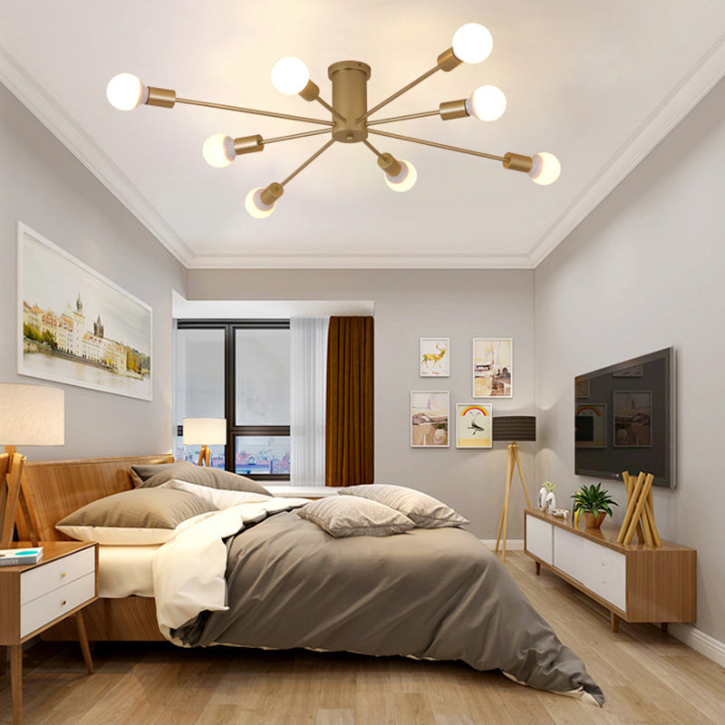 Molecular Styling Minimalism Flush-mount Light Open Bulb Design Living Room Ceiling Lamp