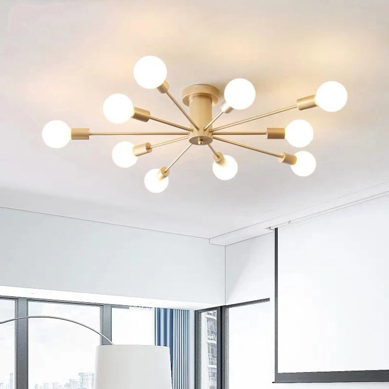 Stile molecolare Minimalismo a filo-lampadina a sfioramento design del soggiorno lampada da soffitto