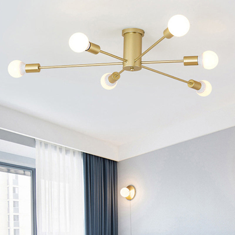 Stile molecolare Minimalismo a filo-lampadina a sfioramento design del soggiorno lampada da soffitto