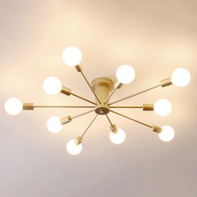 Molecular Styling Minimalism Flush-mount Light Open Bulb Design Living Room Ceiling Lamp