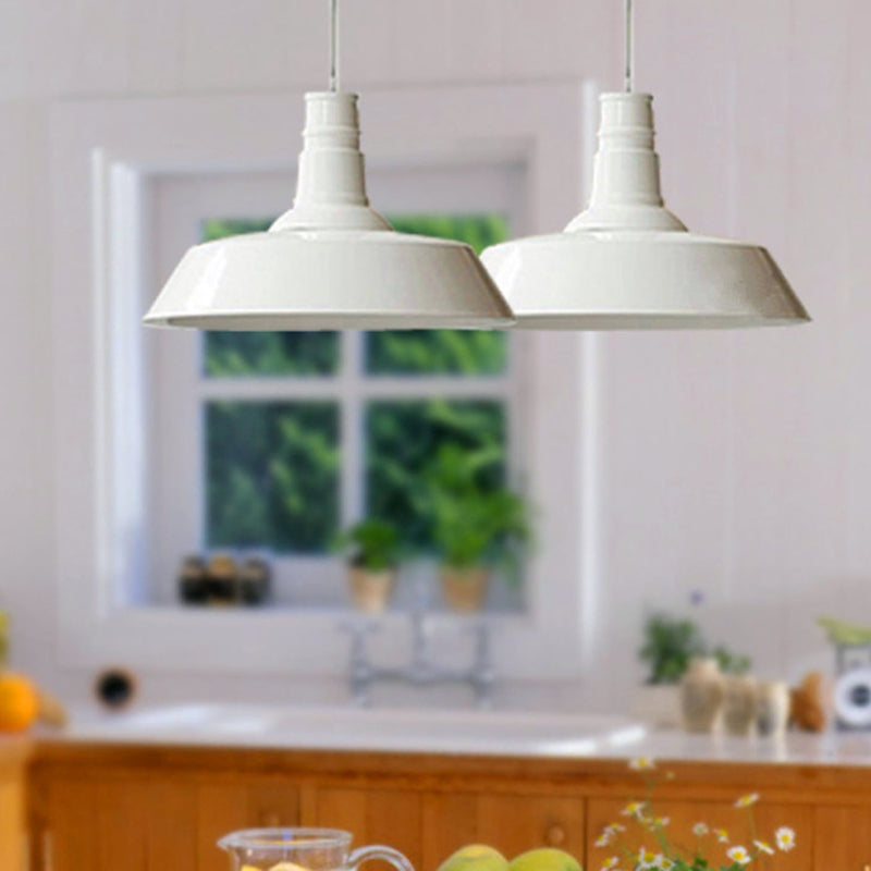 Shaded Pendant Lighting Fixture Industrial Style Metal Commercial Pendant Lighting