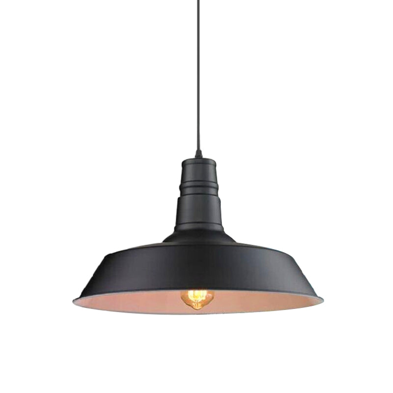 Shaded Pendant Lighting Fixture Industrial Style Metal Commercial Pendant Lighting