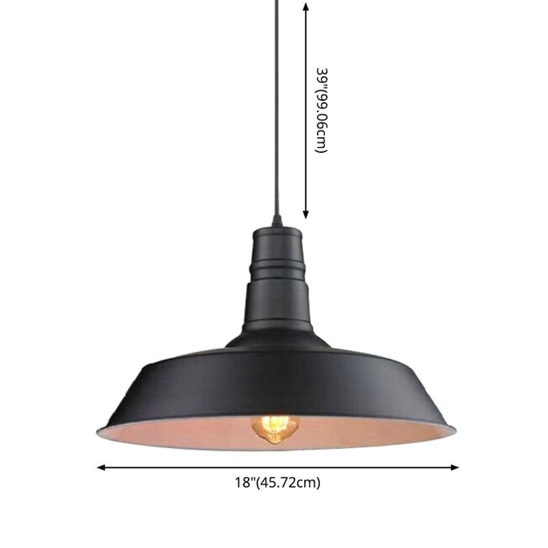 Luci a pendente ombreggiata Funishing in stile industriale Metal Commercial Cittient Lighting