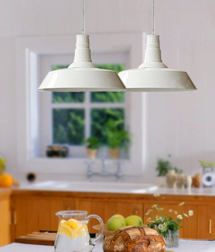 Shaded Pendant Lighting Fixture Industrial Style Metal Commercial Pendant Lighting