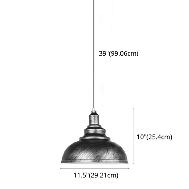 Kit de luz colgante estilo industrial de metal sombreado luz colgante para restaurante para restaurante