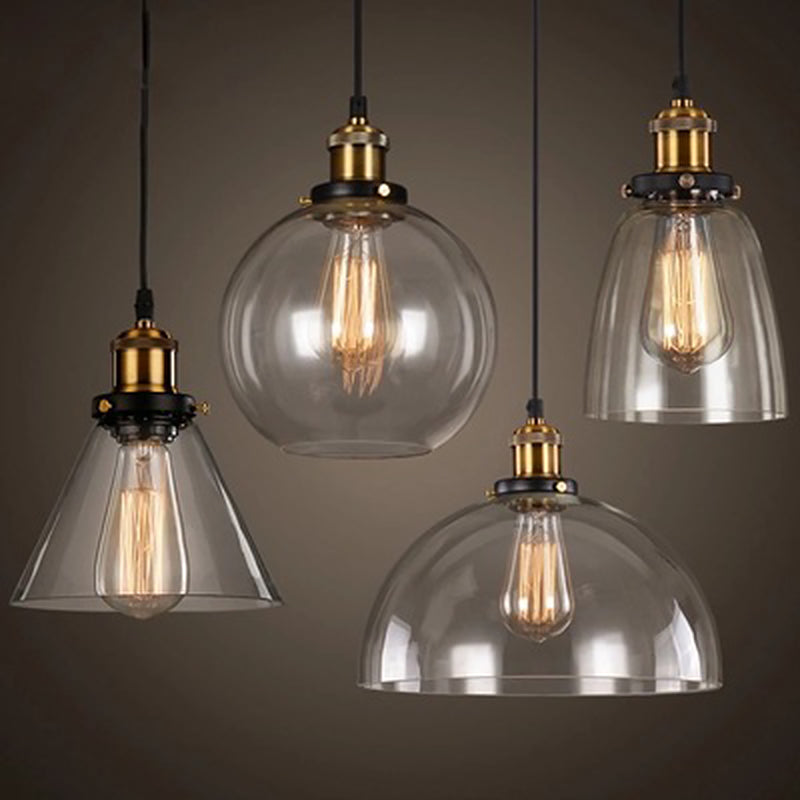 1 Light Light Kit Retro Industrial Metal Hanging Light with Hanging Cord for Restaurant