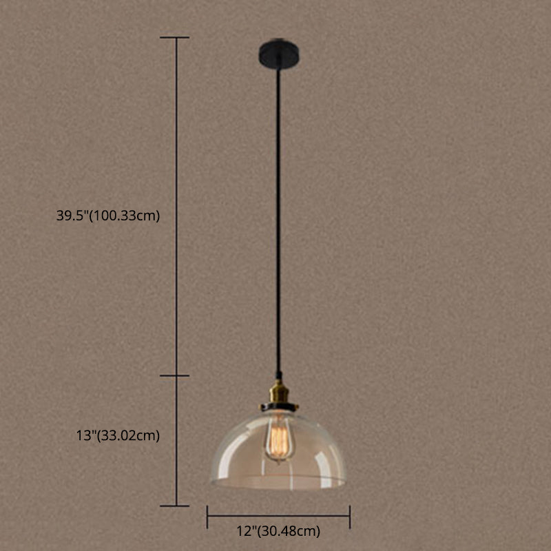 1 Light Light Kit Retro Industrial Metal Hanging Light with Hanging Cord for Restaurant