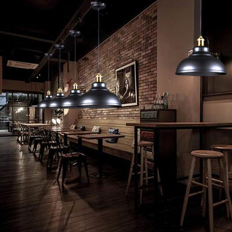 Painted Metal Pendant Lighting Industrial Style Restaurant Pendant Ceiling Light