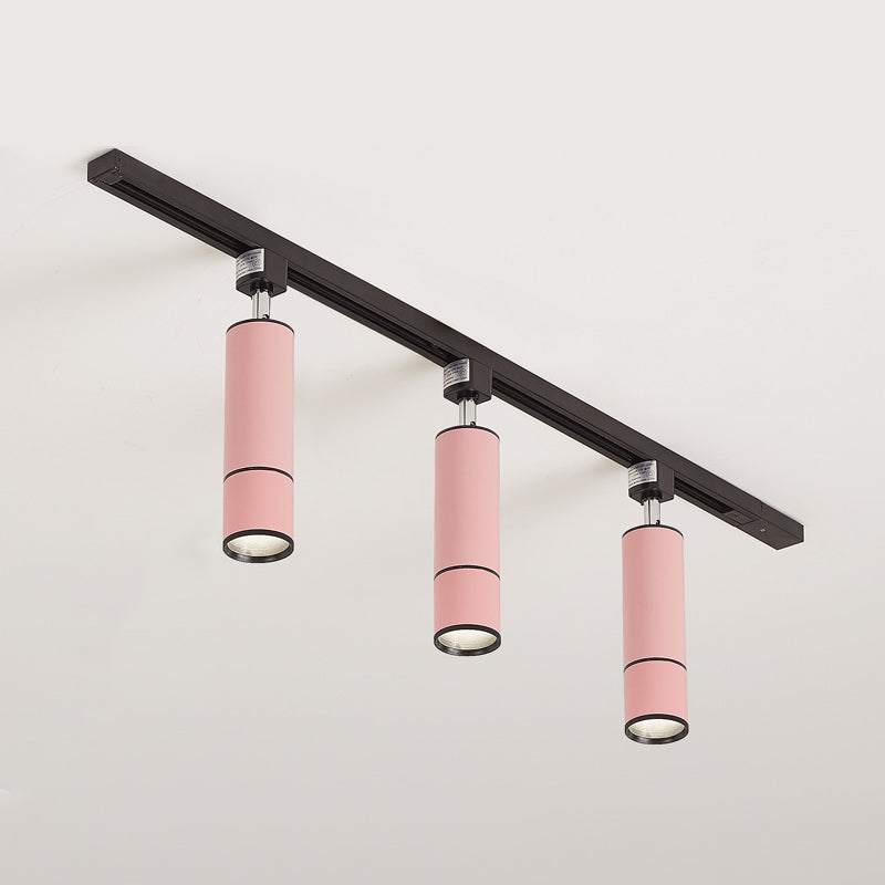 Nordic 3 Lights Metal Track Spotlights Flush Mount Ceiling Light Fixture for Foyer and Bedroom