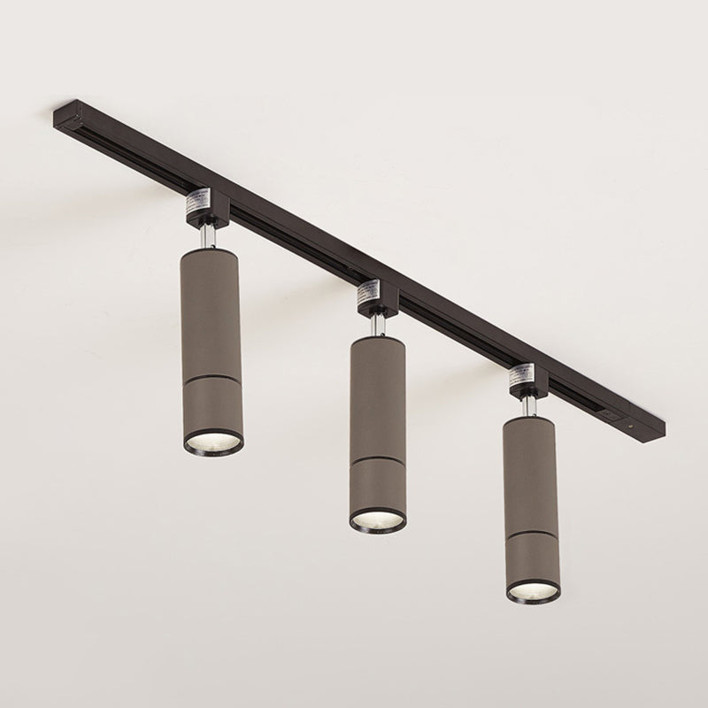 Nordic 3 Lights Metal Track Spotlights Flush Mount Ceiling Light Fixture for Foyer and Bedroom