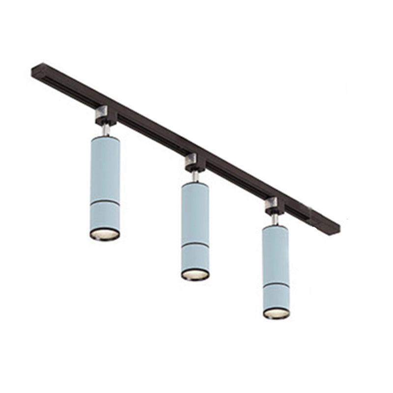 Nordic 3 Lights Metal Track Spotlights Flush Mount Ceiling Light Fixture for Foyer and Bedroom