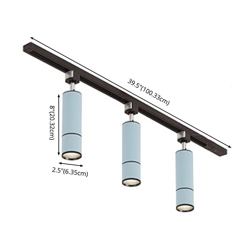 Nordic 3 Lights Metal Track Spotlights Flush Mount Ceiling Light Fixture for Foyer and Bedroom