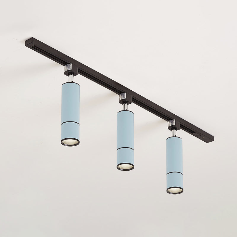 Nordic 3 Lights Metal Track Spotlights Flush Mount Ceiling Light Fixture for Foyer and Bedroom