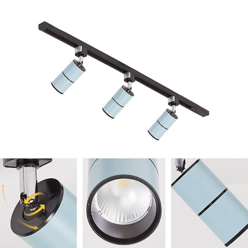 Nordic 3 Lights Metal Track Spotlights Flush Mount Ceiling Light Fixture for Foyer and Bedroom