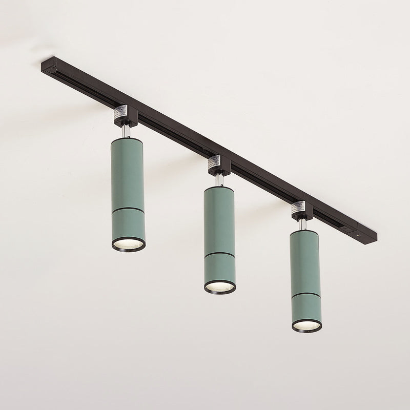 Nordic 3 Lights Metal Track Spotlights Flush Mount Ceiling Light Fixture for Foyer and Bedroom