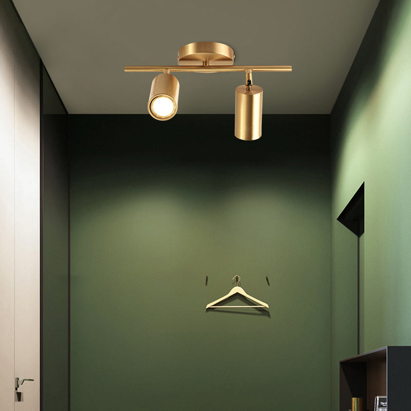 All-copper sporen verlichting armaturen Modern oppervlak gemonteerd huis woonkamer licht luxe achtergrond muur ingang mantelkamer spotlight