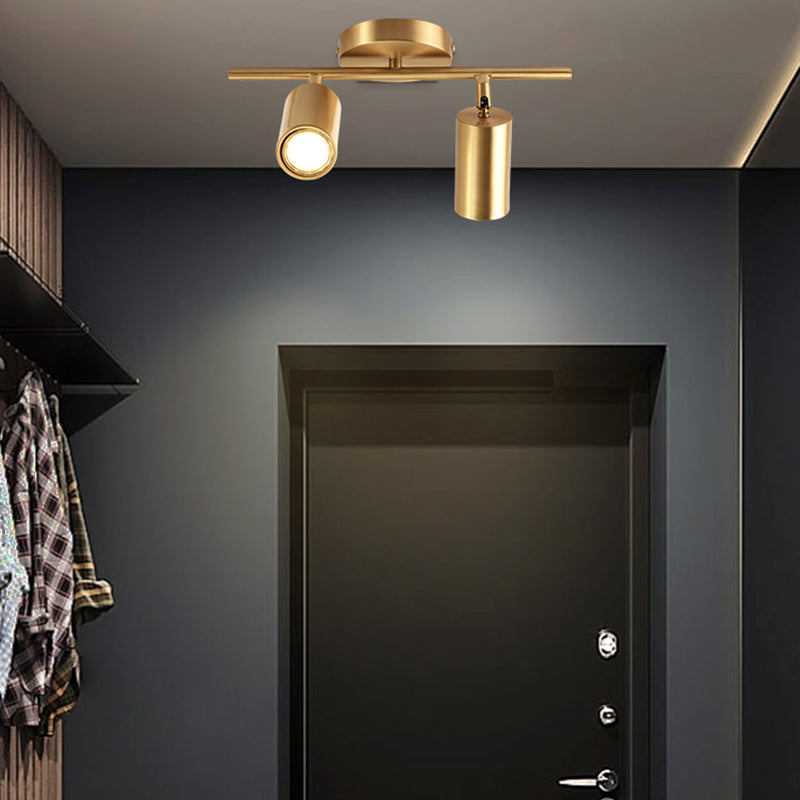 All-copper sporen verlichting armaturen Modern oppervlak gemonteerd huis woonkamer licht luxe achtergrond muur ingang mantelkamer spotlight