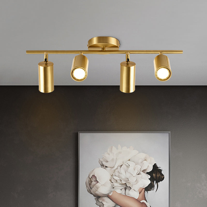 All-copper sporen verlichting armaturen Modern oppervlak gemonteerd huis woonkamer licht luxe achtergrond muur ingang mantelkamer spotlight