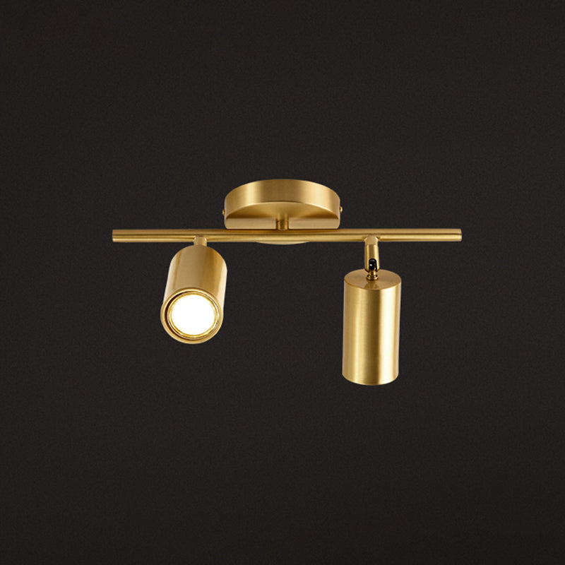 All-copper sporen verlichting armaturen Modern oppervlak gemonteerd huis woonkamer licht luxe achtergrond muur ingang mantelkamer spotlight