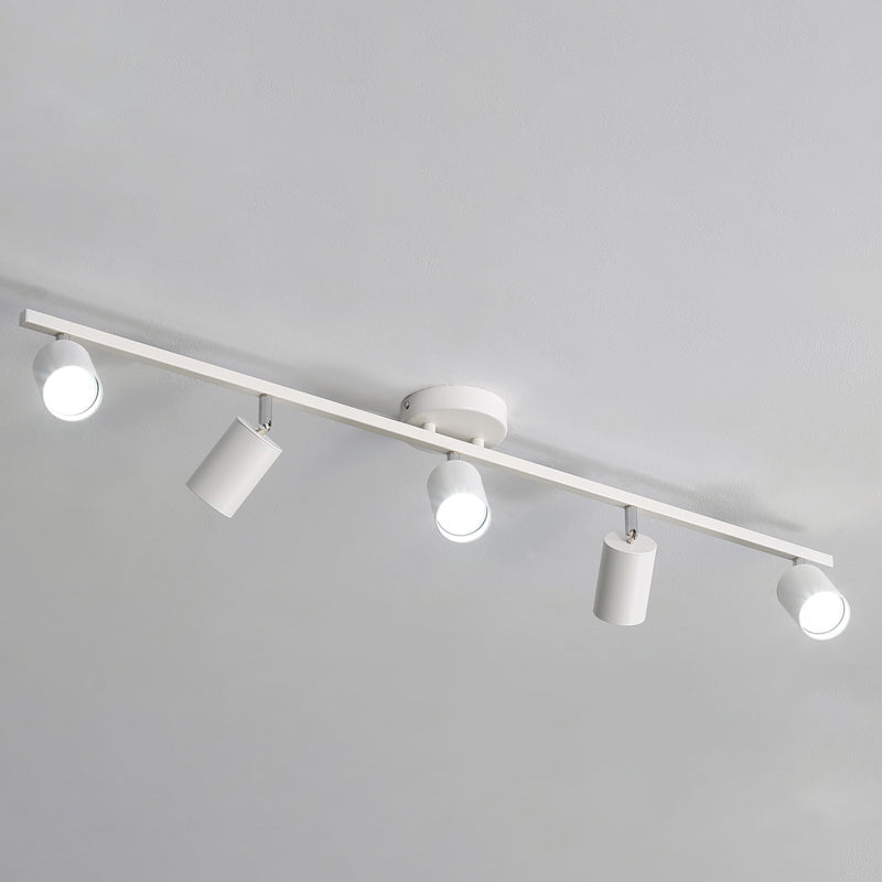 Noordse cilindrische metalen spoor Spoplights Spoel Mount LED -licht voor keuken en slaapkamer