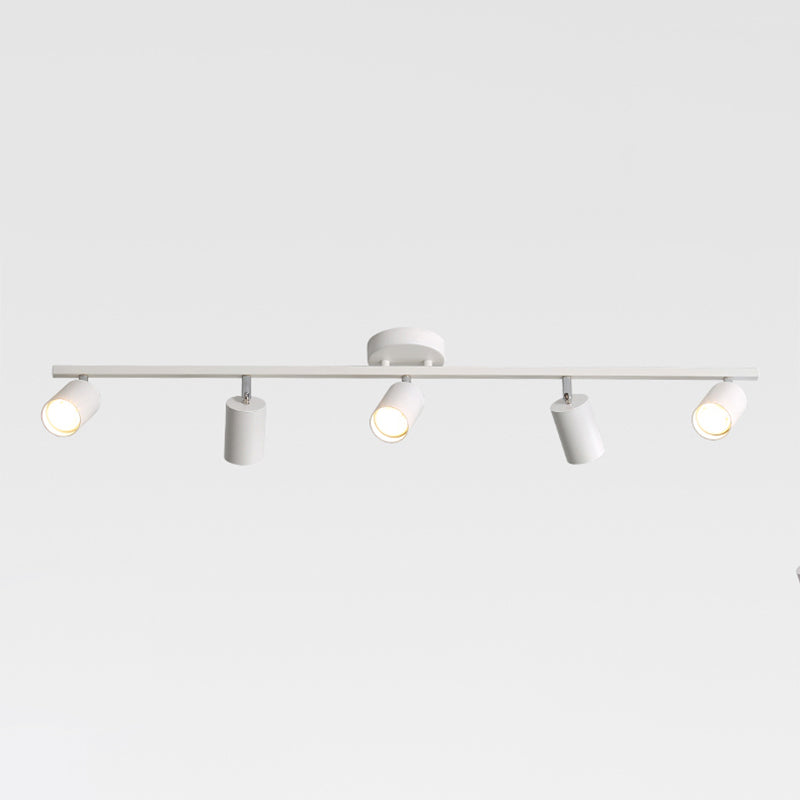 Noordse cilindrische metalen spoor Spoplights Spoel Mount LED -licht voor keuken en slaapkamer