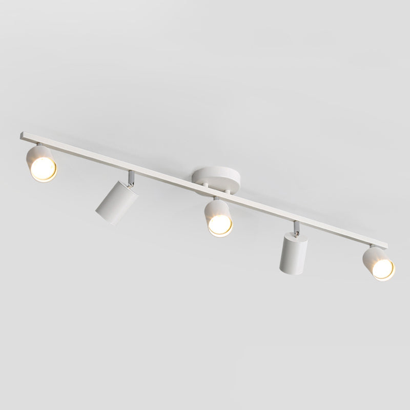 Noordse cilindrische metalen spoor Spoplights Spoel Mount LED -licht voor keuken en slaapkamer