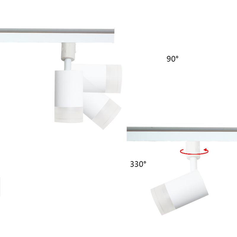 Accesorios nórdicos de metal y vía acrílica Luz de techo de montaje de lavado cilíndrico para vestíbulo y dormitorio